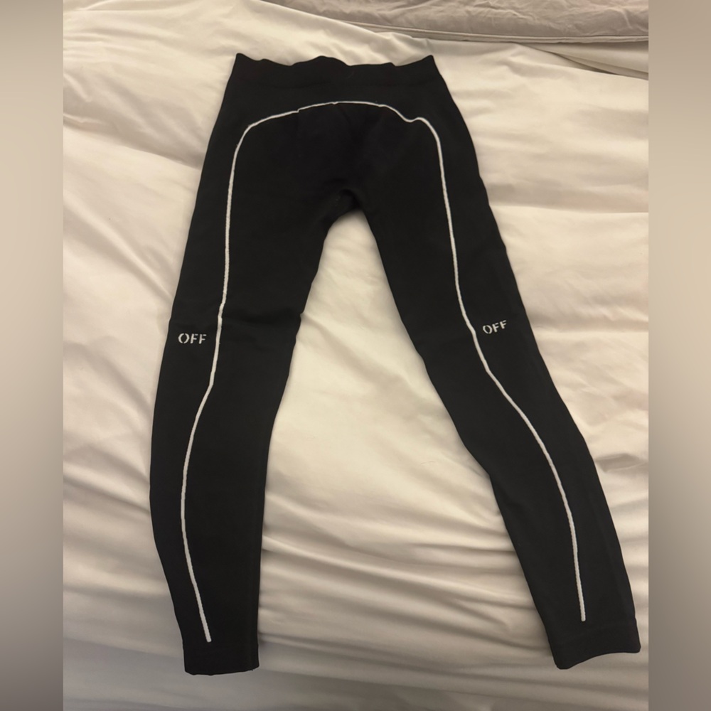 Off-White Rib Knit Leggings